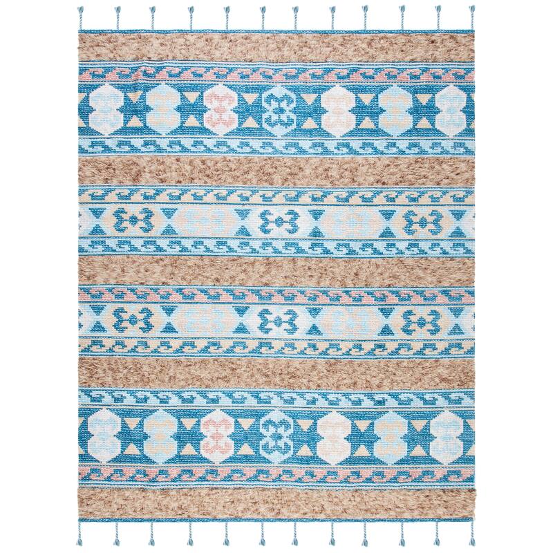 SAFAVIEH Handmade Saffron Selene Modern Tribal Cotton Rug