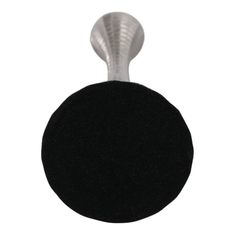 Glam Metal and Wood Taper Candle Holder Sculptural Silhouette MDF Base