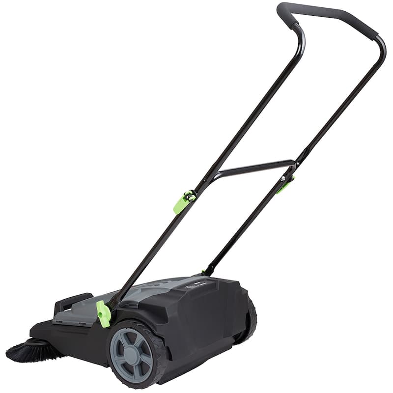 Walk-behind Hand Push Floor Sweeper Angle Height Adjustable Folding Handle
