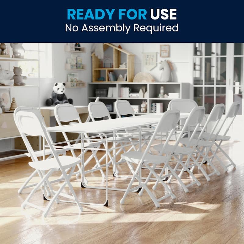 10 Pack Kids Plastic Folding Chair