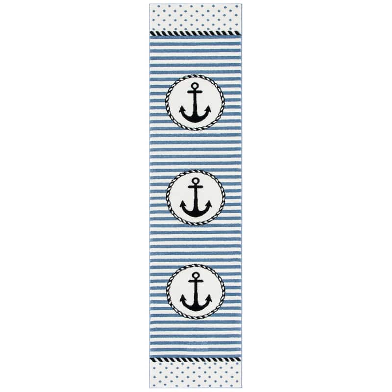 SAFAVIEH Carousel Kids Sybill Nautical Anchor Rug