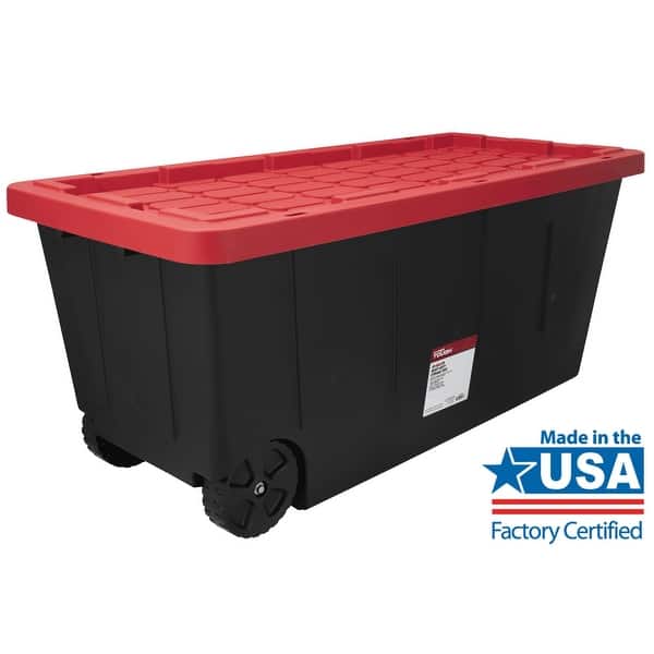 27 Gallon Red Plastic Storage Totes 27 Gallon Tote Orange And