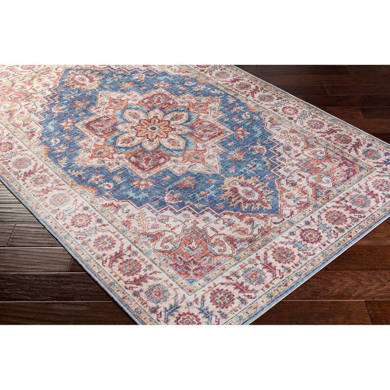 Livabliss Iris Traditional Medallion Area Rug