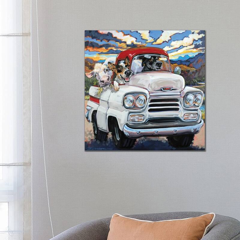 iCanvas "Cattle Drive" by CR Townsend Canvas Print - 26x26x1.5