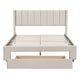 preview thumbnail 22 of 50, Gray Full Velvet Upholstered Bed with Large Storage Drawer - Luxurious Design