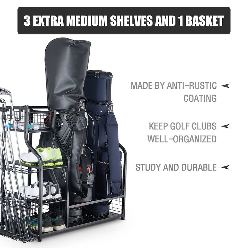 Sports Equipment Garage Organizer Sport Balls Storage Rack Organizer