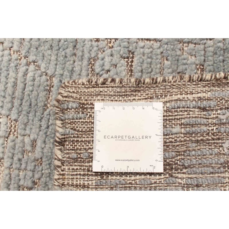 ECARPETGALLERY Hand-knotted Tangier Teal Wool Rug - 2'11 x 4'11
