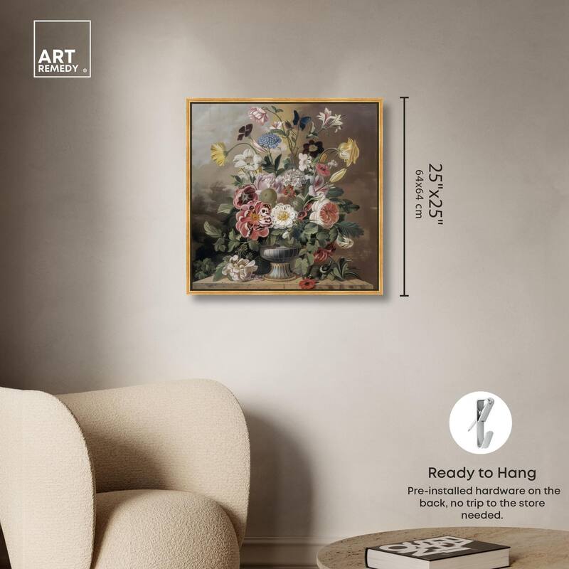 Classical Dream Vase Canvas by Art Remedy