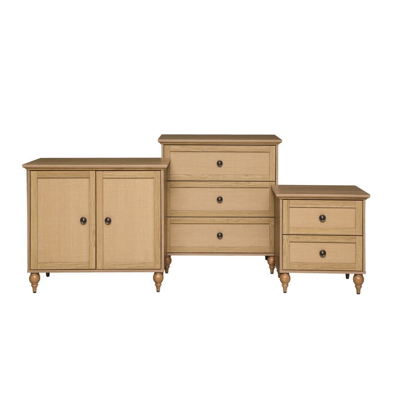 Newcomb Brown 2 Drawer Nightstand