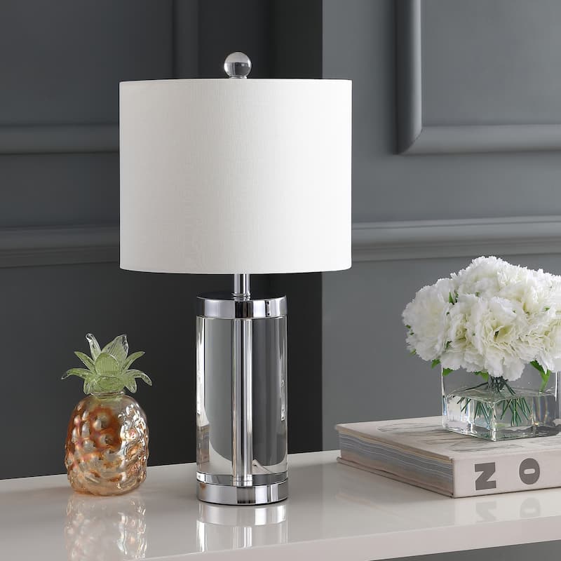 SAFAVIEH Lighting Cristine 21-inch Crystal Table Lamp (Set of 2) - 11"x11"x20" - 11Wx11Dx20H