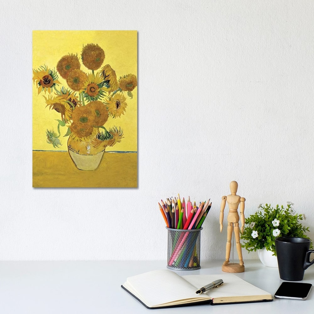 iCanvas "Sunflowers (Fourth Version), 1888 " by Vincent van Gogh Canvas Print