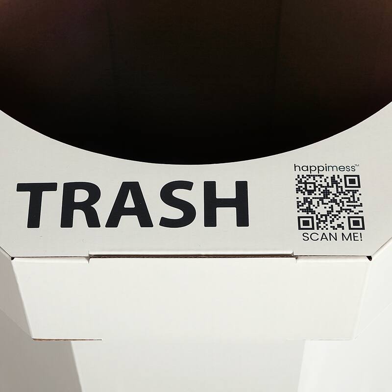 25-Gallon Disposable Cardboard Event Trash Can and Recycling Bin (Set of 2)