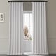 preview thumbnail 172 of 173, Exclusive Fabrics Signature Plush Velvet Hotel Blackout Curtains (1 Panel) - Luxury Soft Drapery for Light Control & Elegance 50 X 120 - Misty White