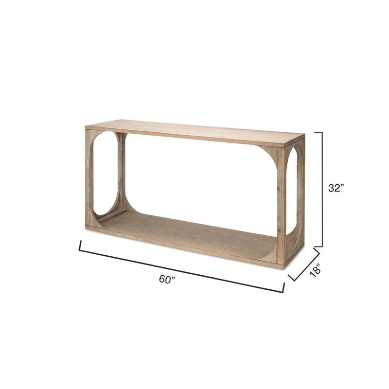 Alden Décor Jordyn Wood Console Table