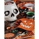 preview thumbnail 6 of 5, Certified International Scaredy Cat 8.5-inch Dessert/Salad Plates, Set of 4 Assorted Designs - 8.5" x 8.5" x 0.75"