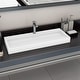 preview thumbnail 14 of 51, vidaXL Wash Basin Mineral Cast/Marble Cast White Washroom Sink Multi Sizes