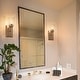 preview thumbnail 4 of 16, Mirha Mid-Century Modern Industrial Dimmable Glass Wall Sconce Bathroom Vanity Lights Foyer Powder room Hallway