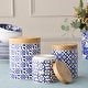 preview thumbnail 4 of 3, Certified International Madison 3pc Canister Set - 6.25"W x 6.25"D x 8.25"H