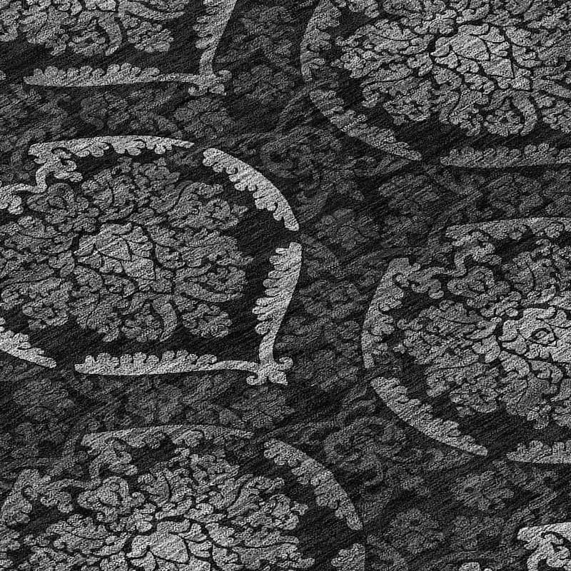 Machine Washable Indoor/ Outdoor Chantille Traditional Damask Rug