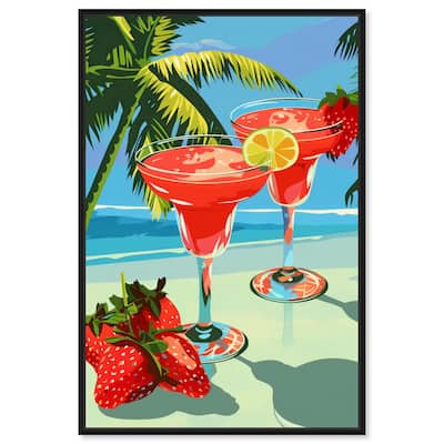 Strawberry Daiquri Breeze Canvas by Art Remedy