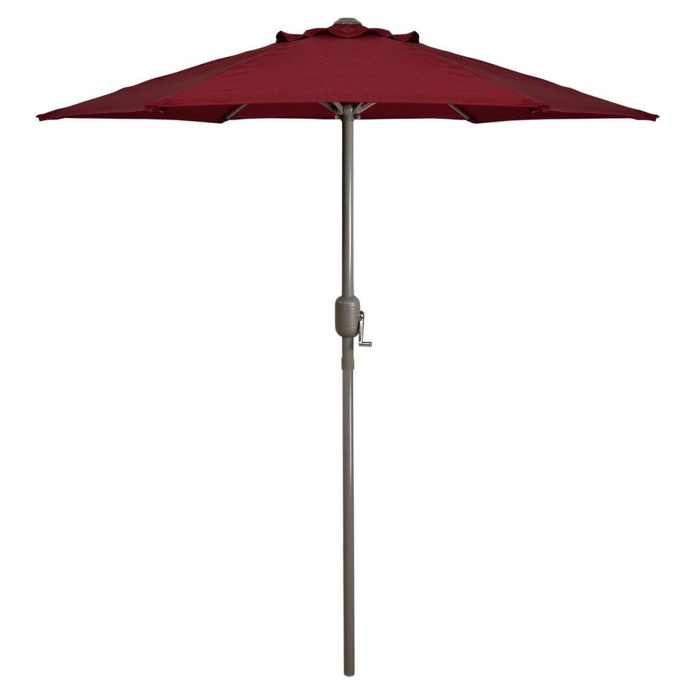 7.5ft Outdoor Patio Market Umbrella with Hand Crank