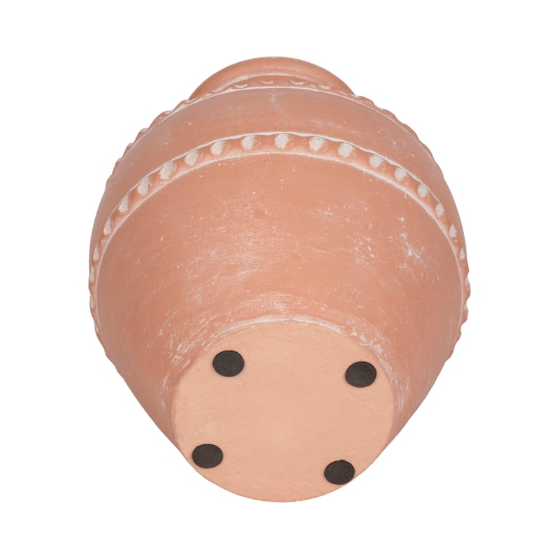 Pottery Terracotta Vase Artisan Style Traditional Classic Silhouette
