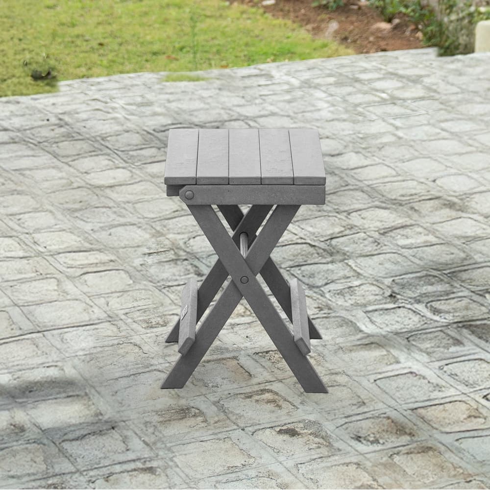 Riverstone Fully Assembled All-Weather Recycled HDPE Outdoor Folding Bistro table
