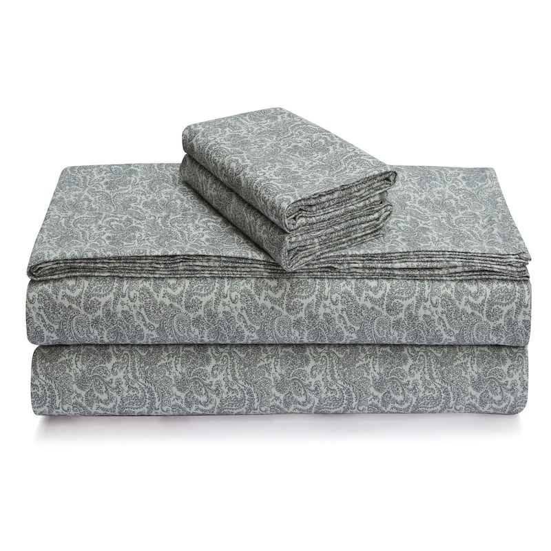Ultra-soft Portuguese Cotton Flannel Pillowcases (Set of 2) - King - Bella Grey