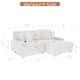 118.4"W Plush Modular Sectional Sofa with Pillows