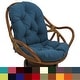 preview thumbnail 2 of 0, 48-inch by 24-inch Twill Indoor Seat/Back Rocker Cushion (Cushion Only) - 48 x 24