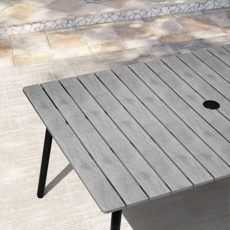 Outdoor 3/5/6-Piece Furniture Patio Dining Set with Rectangular Table