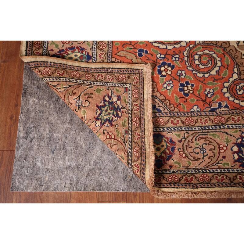 Vegetable Dye Anatolian Turkish Vintage Rug Hand-Knotted Wool Carpet - 6'8" X 10'5"