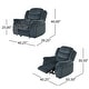 preview thumbnail 11 of 22, Hawthorne Steel Glider Recliner by Christopher Knight Home