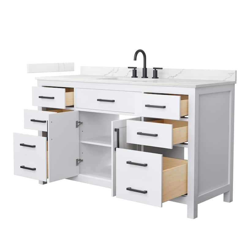 Wyndham Collection WCG2424-60S-QTZ-US3MXX Beckett 60" Free Standing
