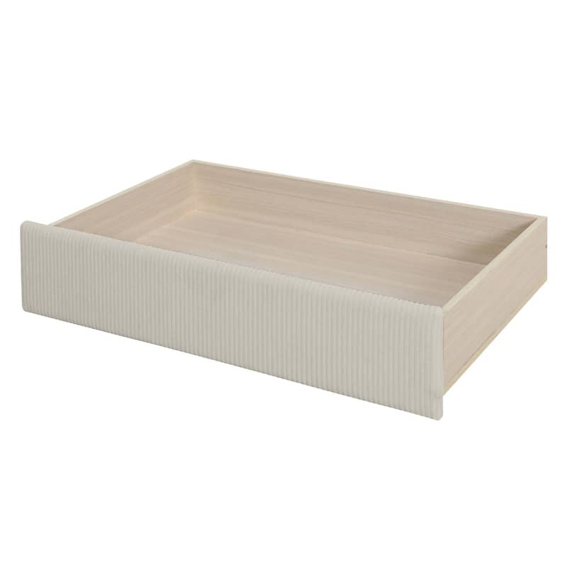 Twin Size Corduroy Daybed with 2 Drawers