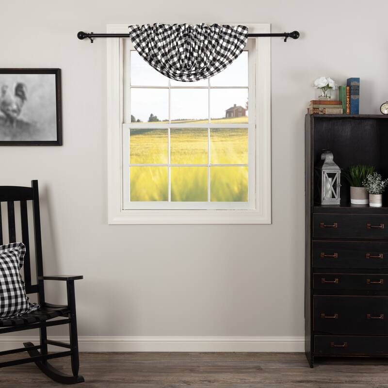 Annie Buffalo Check Balloon Valance - Balloon Valance 60x15 - Balloon Valance 60x15