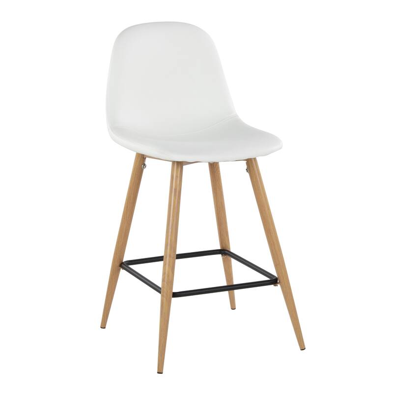 Carson Carrington Stone Natural Counter Stool - Set of 2
