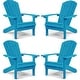 preview thumbnail 2 of 10, WINSOON All Weather HIPS Outdoor Plastic Adirondack Chairs Set of 4