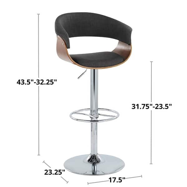 Carson Carrington Samantha Adjustable Bar Stool with Wheel Footrest (Set of 2) - Bed Bath ...