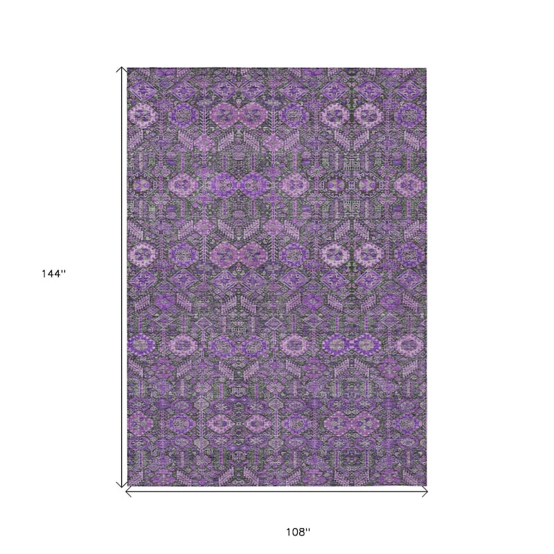 Nax Lush Floral Weather Resistant Classic Meets Modern Outdoor Rug