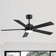 preview thumbnail 35 of 173, 42/48/52/56/62-IN LED Ceiling Fan with Light Kit and Remote(5/7-Blade) 52" - Black