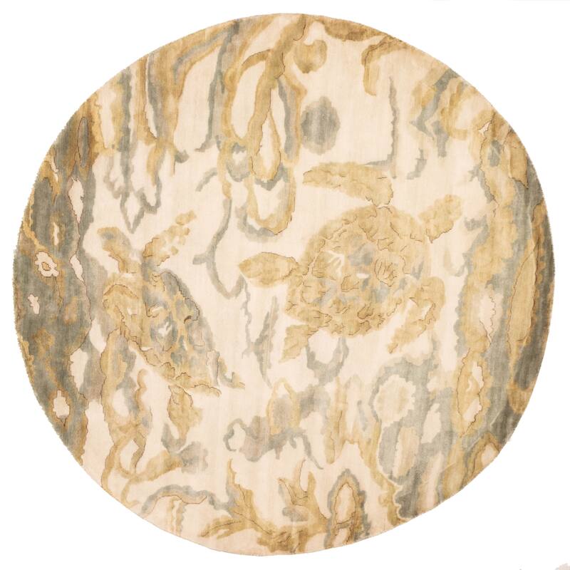 ECARPETGALLERY Hand-knotted Legacy Ivory Wool Rug - 9'8 x 9'8