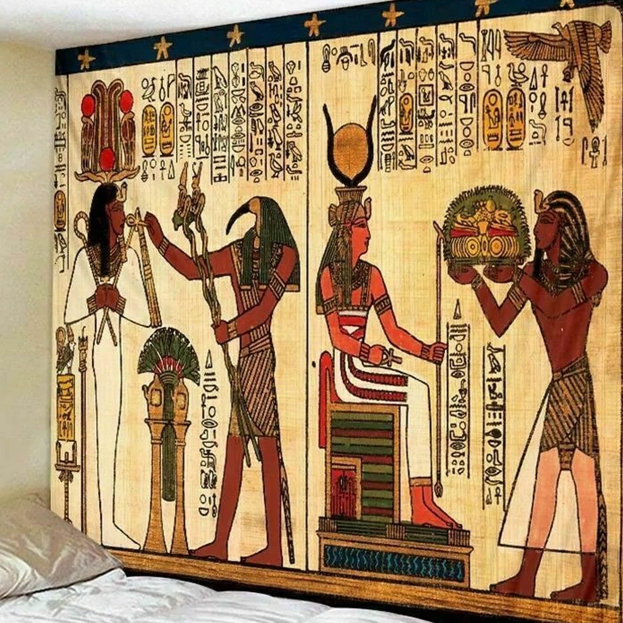 Ancient Egypt Printed Tapestry Wall Hanging Polyester Blanket Carpet Room Decor 