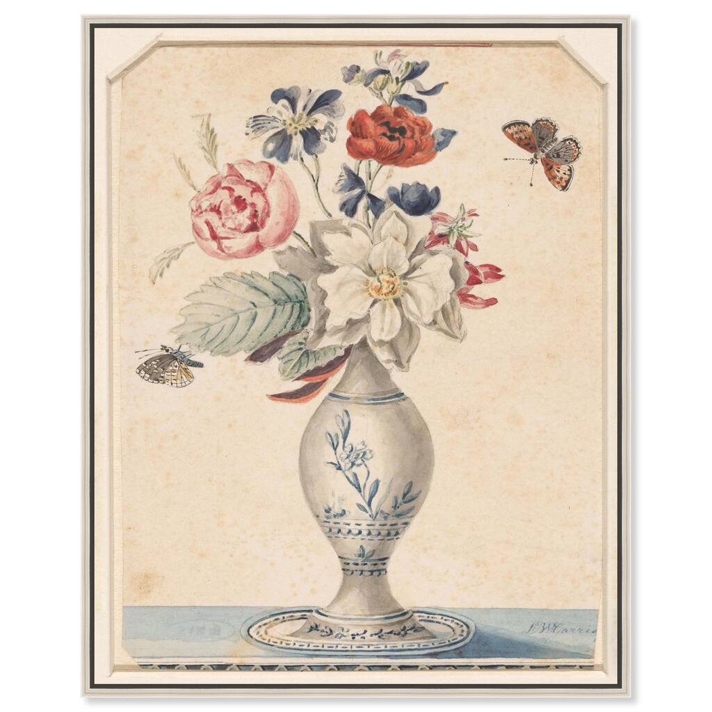 Vase with Flowers II 1850 Canvas by Art Remedy