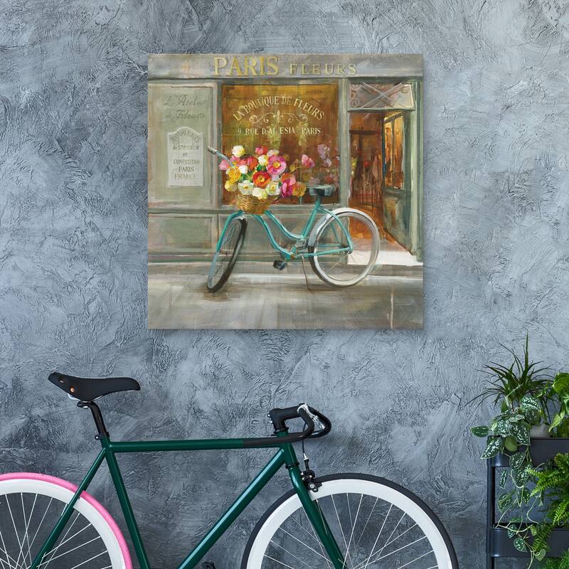 French Flowershop by Danhui Nai Canvas Art Print