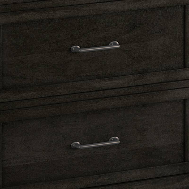 Inyx Transitional Walnut 58-inch Wide 6-Drawer Solid Wood Dresser by Furniture of America