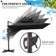 preview thumbnail 7 of 10, Pellebant Outdoor Patio Cantilever Offset Umbrella 11 ft Double Top