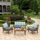 preview thumbnail 16 of 47, ARDEN Outdoor Loveseat Cushion Set, 48 x 24