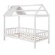 preview thumbnail 6 of 11, Twin Size Wood House Bed with Playhouse Design, Fence, and Customizable Rails