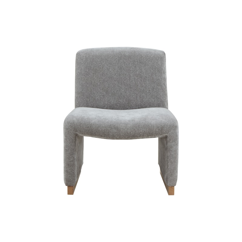 24.8'' Wide Modern Comfy Accent Chair with Wood Legs and Soft Fabric Seat